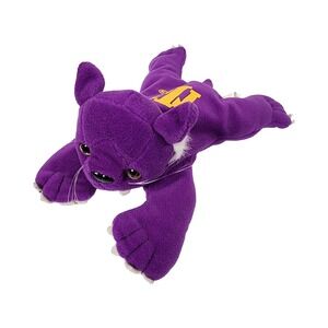 Vintage Northwestern University Wildcats Mascot Plush Purple Gold ‎ Northmark